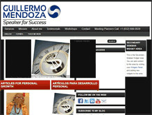 Tablet Screenshot of guillermomendozacoaching.com